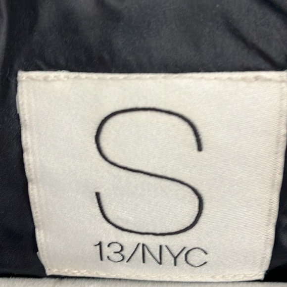 S 13/NYC black puffy jacket w faux fur collar size small, excellent condition - Picture 7 of 8
